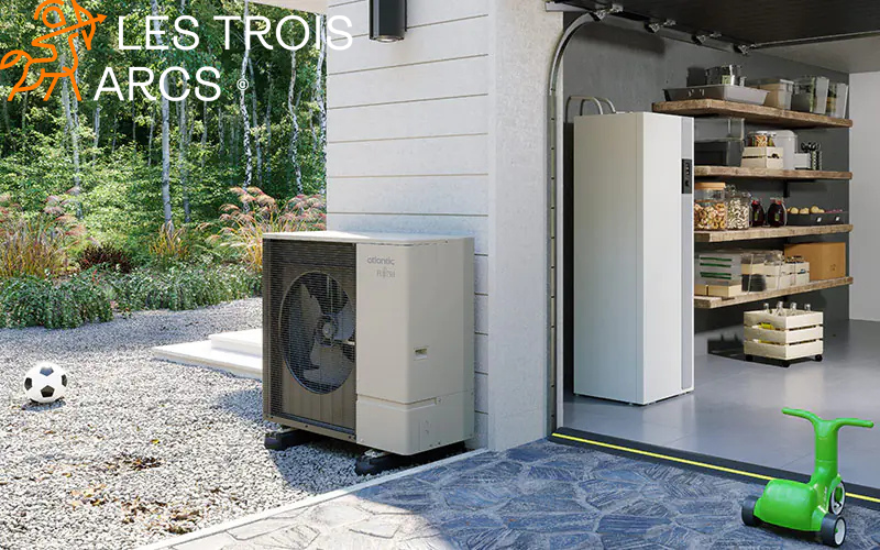 Pompe à chaleur air/air installée par Les Trois Arcs, éligible à la TVA à 5,5 %