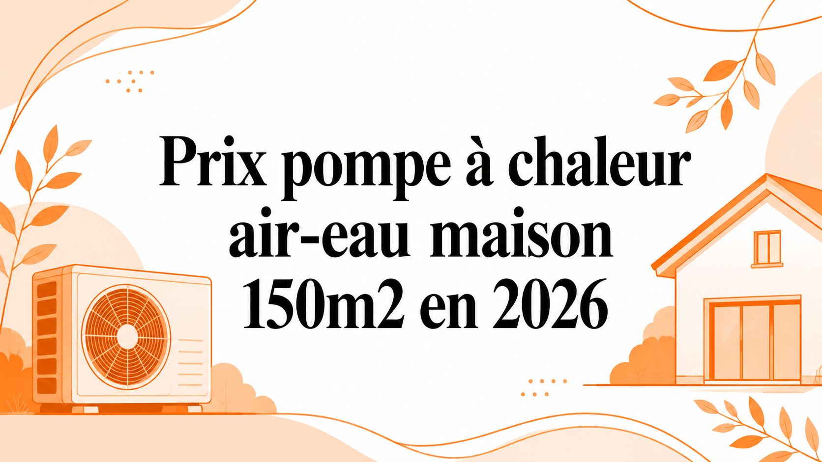 Prix pompe à chaleur air-eau maison 150m2 en 2026